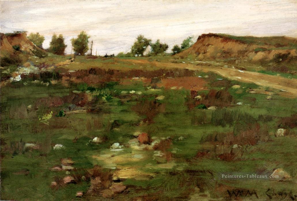 Collines de Shinnecock 1895 William Merritt Chase Paysage impressionniste Peintures à l'huile